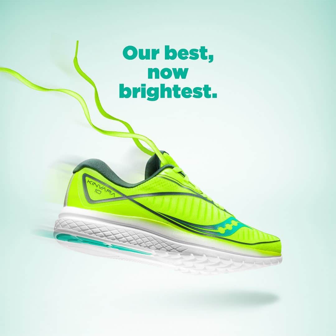サッカニーさんのインスタグラム写真 - (サッカニーInstagram)「New colors to match your style, cutting edge innovation to match your speed. ⁣ ⁣ #Kinvara10 #RunForGood」8月19日 8時37分 - saucony