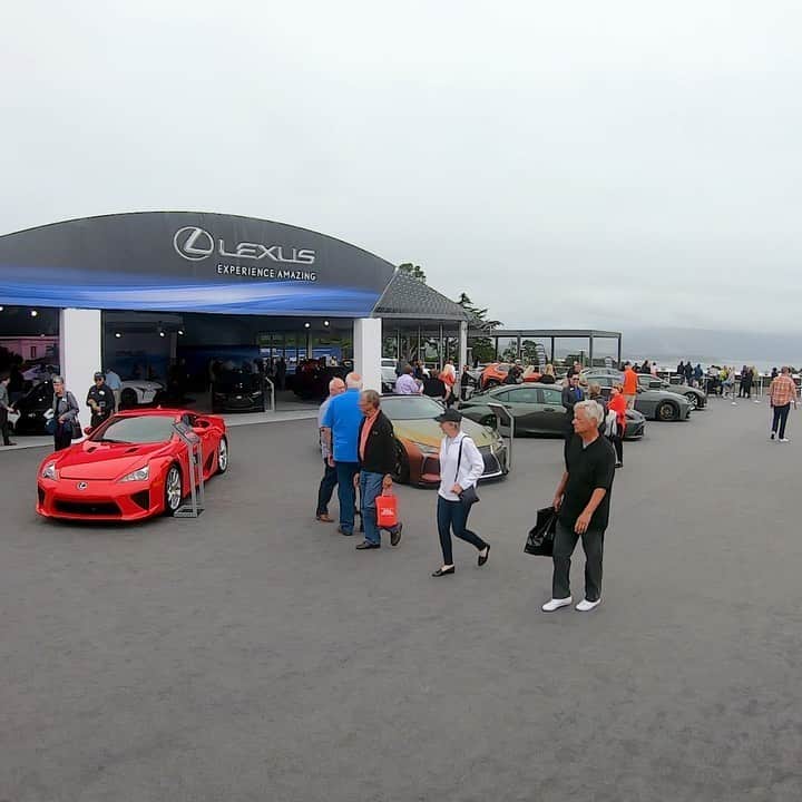 Lexus USAのインスタグラム：「Stunning scenery enhanced by even more stunning sheet metal. A look from Peter Hay Hill during #MontereyCarWeek. #PebbleBeach #PebbleBeachConcours」