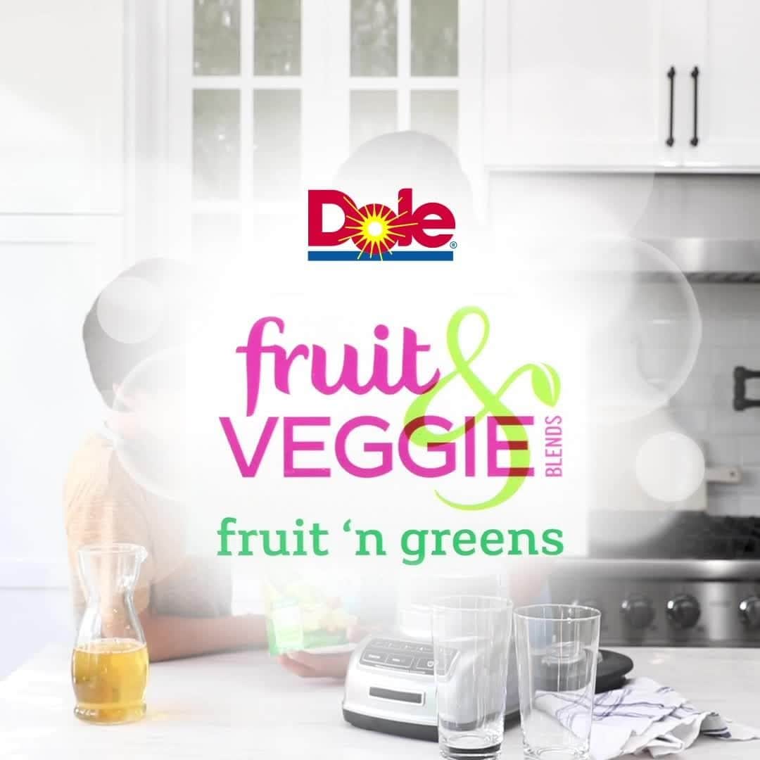Dole Packaged Foods（ドール）のインスタグラム：「Dole Fruit & Veggie Blends, Fruit ‘n Greens can bring a flavorful foundation and extra dose of veggies to your morning smoothie in more ways than one. Skip the slicing and dicing to start blending breakfast together in no time at all!」