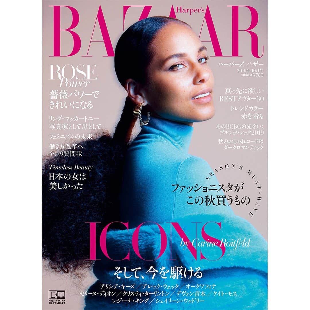 Harper's BAZAAR Japanさんのインスタグラム写真 - (Harper's BAZAAR JapanInstagram)「アリシア・キーズがカバーガールを務めたハーパーズ バザー10月号は、明日8月20日発売！ Photo: @mario_sorrenti  Styling: @carineroitfeld  Hair: @akkishirakawa  Makeup: #kanakotakase  Model: @aliciakeys  #harpersbazaar #harpersbazaarjapan #covergirl #magazine #bazaaricons #aliciakeys #ハーパーズバザー #10月号 #カバーガール #アリシアキーズ」8月19日 19時44分 - harpersbazaarjapan