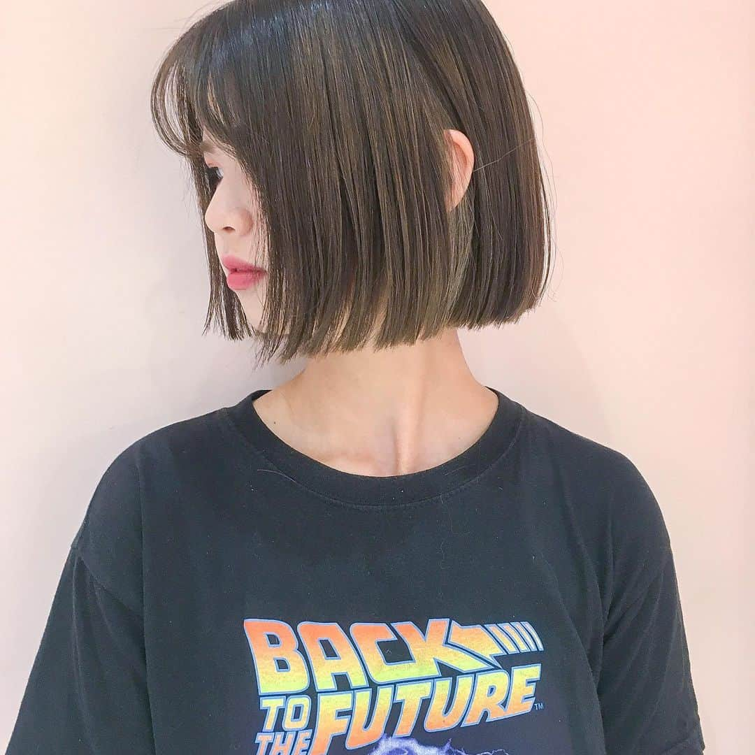 原涼香さんのインスタグラム写真 - (原涼香Instagram)「夏に人気なスタイル👒✂️ #タッセルボブ #태슬컷 乾かすだけでかわいいです♡ ㅤㅤㅤㅤㅤㅤㅤㅤㅤㅤㅤㅤㅤ」8月19日 11時05分 - suzuka_hara