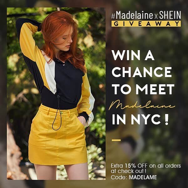 SHEINさんのインスタグラム写真 - (SHEINInstagram)「❤️IT'S GIVEAWAY TIME!❤ We are so excited to launch our Fall 2019 Collection featuring Madelaine Petsch and her favorite picks! 🎉To celebrate, we're selecting 25 lucky winners to meet Madelaine in New York!😍🗽We can't wait! To enter: 1. Follow @sheinofficial/@shein_us & like this post 2. Repost contest banner to your own Instagram, add hashtag #MadelainexSHEIN 3. Tag three friends in the comments below ✔️We will select 25 winners. ✔️The winners and their +1 guests will be invited to attend a private event with Madelaine and receive a gift box from SHEIN.（US only. Hotel accommodations provided. Flights not included.) ✔️Winners will be announced 8/21 on @sheinofficial! *SHEIN reserves the right to final interpretation. ⬇️⬇️ Extra 15% OFF all orders at check out! (Not Valid in some Countries)  Code: MADELAME」8月19日 11時13分 - sheinofficial