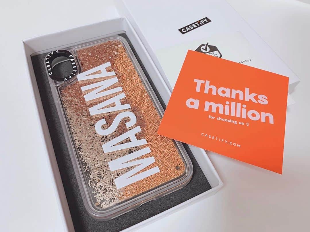 大矢真那のインスタグラム：「キラキラ🥺✨❤️可愛い🥺✨❤️ @CASETiFY @CASETiFY_jp #CASETiFY  #StateYourCase」