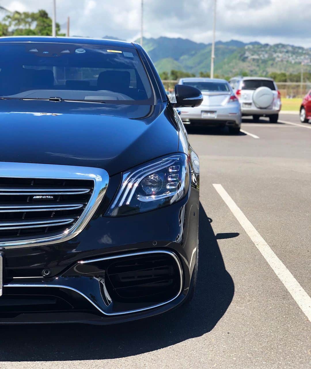 青木龍一のインスタグラム：「S63  in  HAWAII  #w222 #S63  #AMG」
