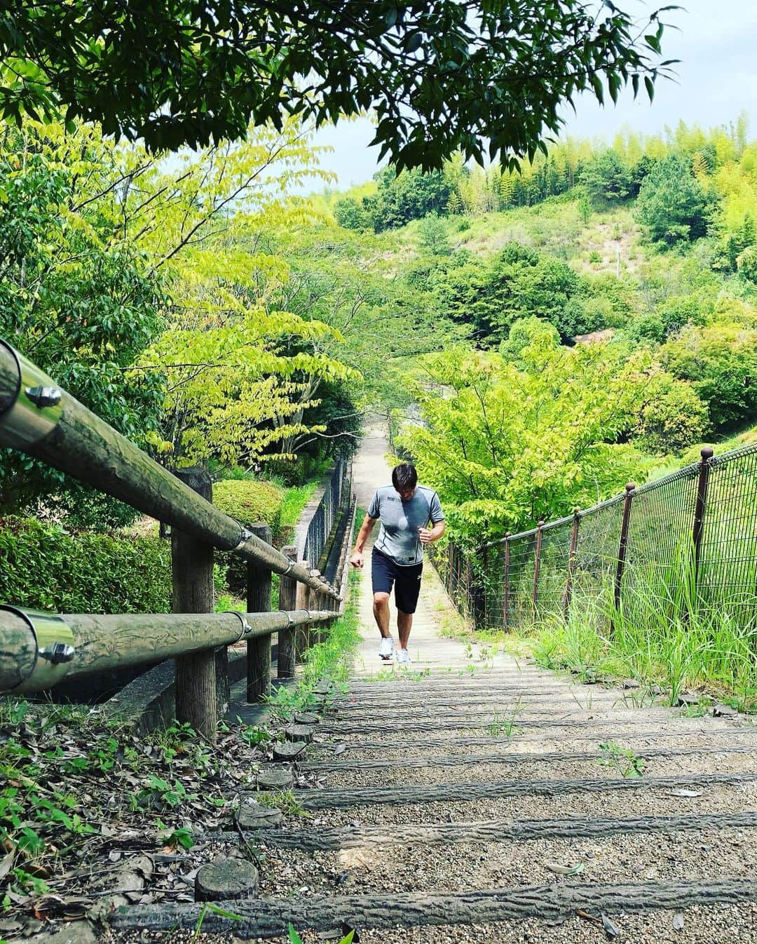 篠原信一さんのインスタグラム写真 - (篠原信一Instagram)「午前中はウエイト。丸山城志郎ポーズからの❗️ 大野将平や丸山城志郎も走る階段でダッシュ💦😭 #judo #judoka #judotraining #柔道 #汗 #sweat #weighttraining #training #天理大学 #白川ダム #階段ダッシュ #dash」8月19日 12時17分 - s.shinohara_life