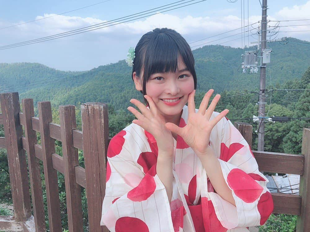 大山実玖里さんのインスタグラム写真 - (大山実玖里Instagram)「お祭り一緒にいこ〜☺️☺️ #吉野町 #スリジエWEST #夏 #浴衣」8月19日 14時18分 - mikuri_oyama