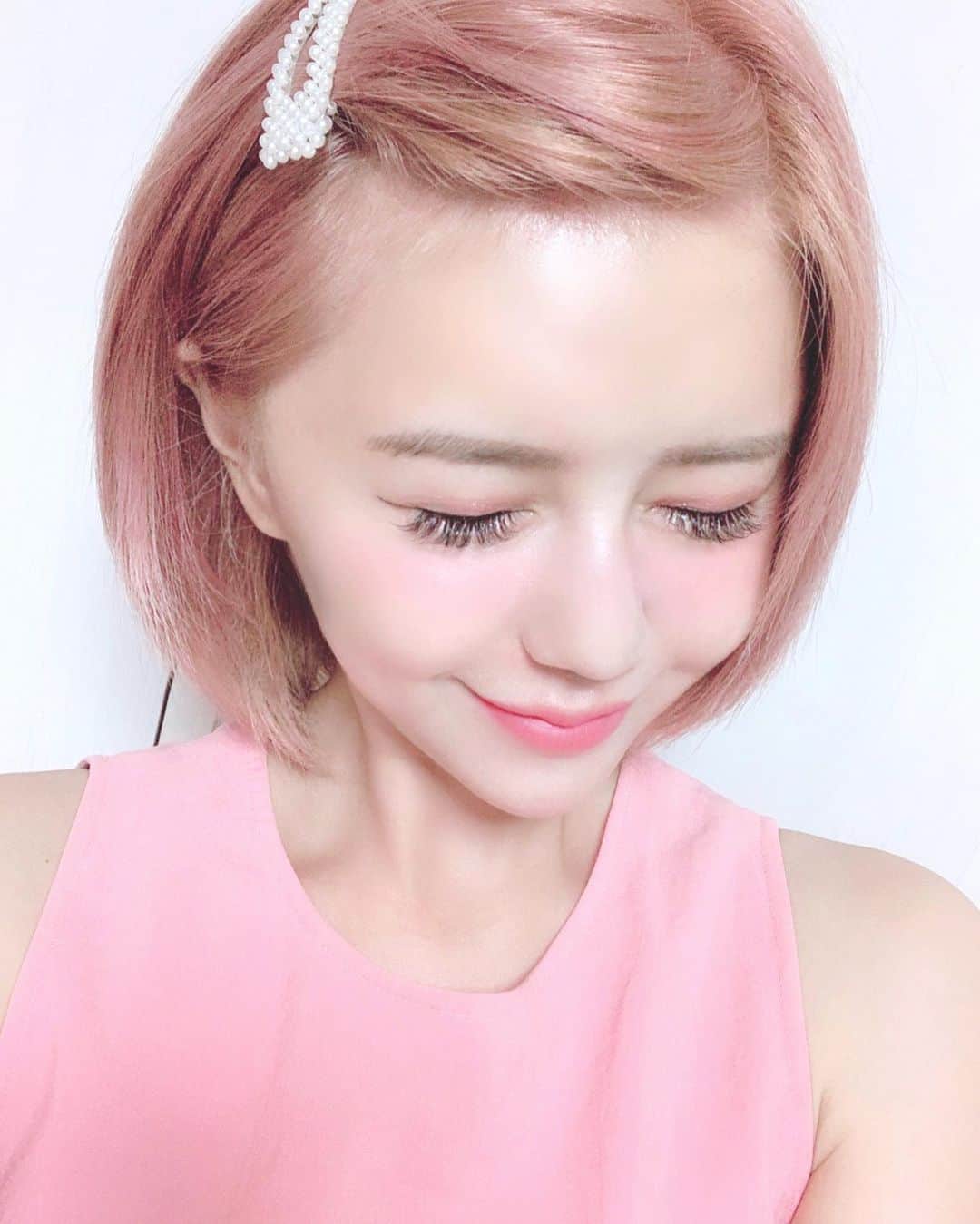 河西里音さんのインスタグラム写真 - (河西里音Instagram)「PINKふっかーつ✨✨✨ (期間限定💋) #haircolor  #pinkpurple」8月19日 15時07分 - rion_kasai