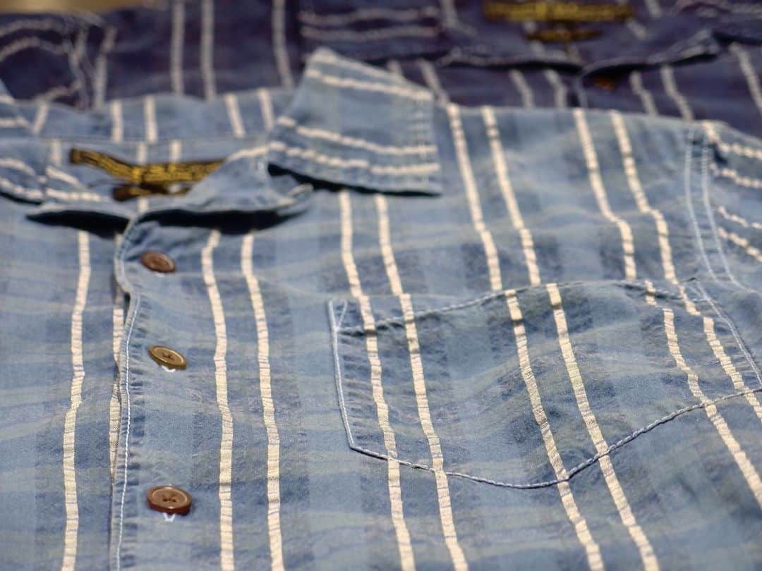 のインスタグラム：「INDIGO CHECK BOX SHIRT ¥13,000+tax  INDIGO CHECK EZ SHORTS ¥12,000+tax  #freemanssportingclub #madeinjapan #indigo #fsctokyo #fscginza」