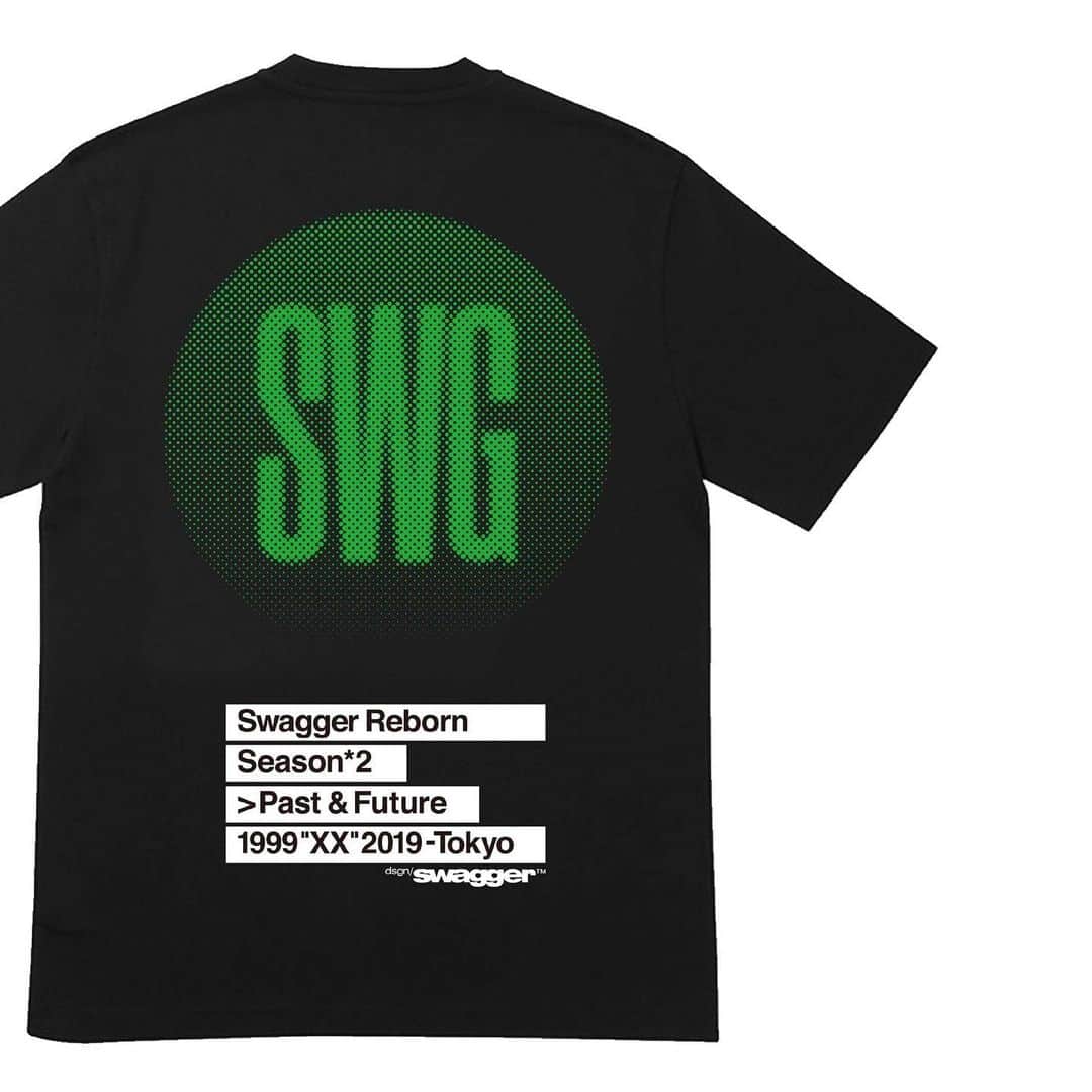スワッガーのインスタグラム：「SWAGGER Spring Summer 2019 Collection ﻿ ﻿ DOT “SWG” TEE ﻿ #swagger_tokyo #swagger #SWG #swg_tokyo #スワッガー #tee #tshirt #logo #dot #pastandfuture」