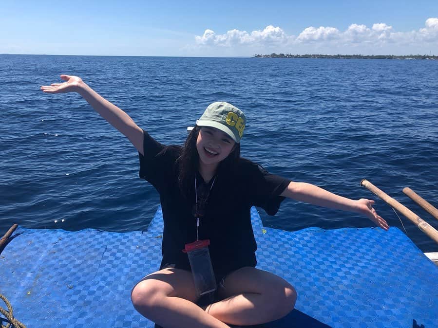 石井美音奈のインスタグラム：「Philippines sea 🇵🇭 #philippines #cebu#留学 #留学生活 #フィリピン」