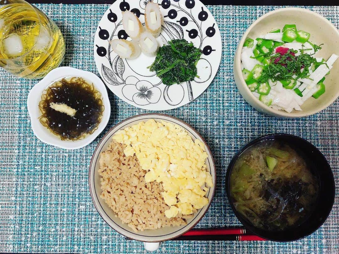 湊あかねさんのインスタグラム写真 - (湊あかねInstagram)「夜ご飯。 そぼろ様。」8月19日 18時16分 - akanesakae