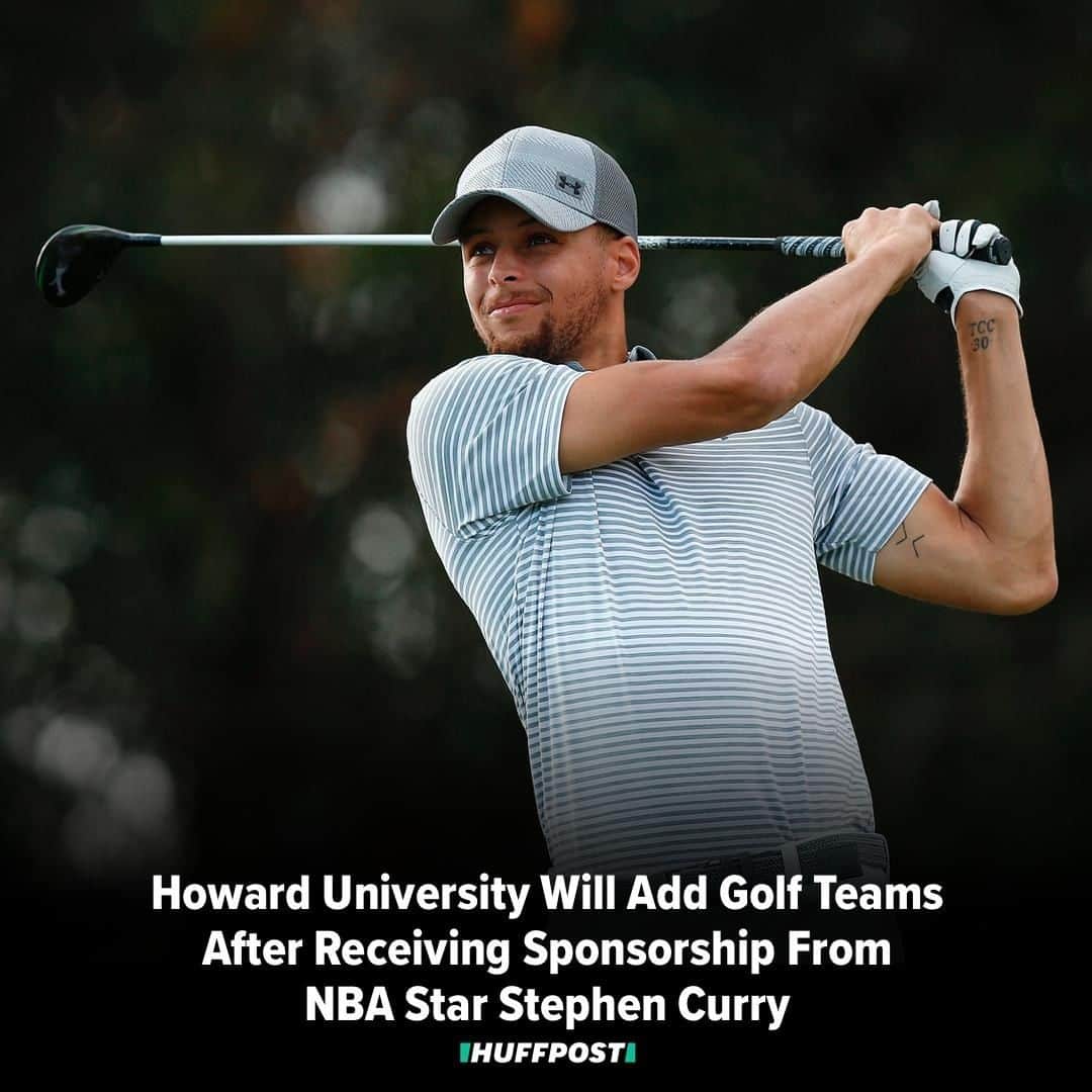 Huffington Postさんのインスタグラム写真 - (Huffington PostInstagram)「Steph Curry made waves this morning when he announced he will sponsor the men’s and women’s golf programs at @howard1867. ⛳️ This will reportedly be the first time Howard fields a Division I golf program in the university’s history! // via @blackvoices // 📸: Getty Images」8月20日 4時26分 - huffpost