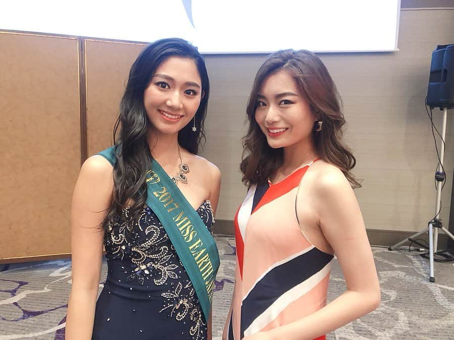 蜂谷晏海さんのインスタグラム写真 蜂谷晏海instagram いつも完璧な司会を務める 山田真衣さんと 17年ミスアース日本代表の斎藤恭世ちゃん Missearthjapan Missearth ミスアースジャパン ミスアース 8月19日 時33分 Hachiyaami