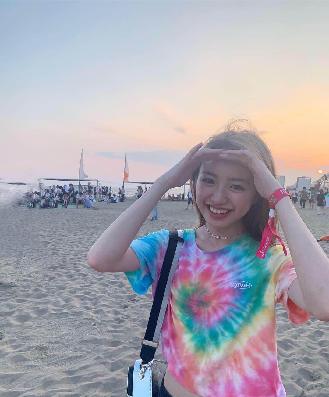 香音さんのインスタグラム写真 - (香音Instagram)「Beach Stageの雰囲気が最高でずっと居たかったな〜 . . にっこにーこ☺︎🍒 #のんうぇあ」8月19日 21時04分 - kanon420_official