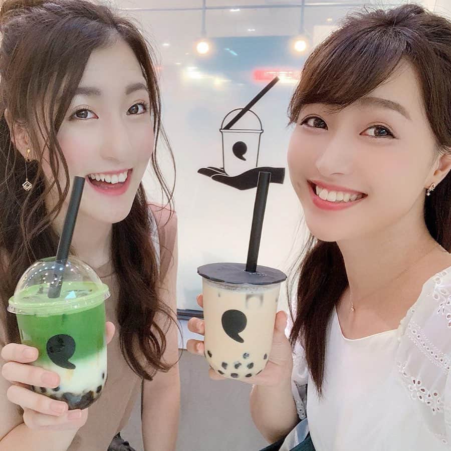 のインスタグラム：「❁┈༚༝ 妹のように思っているお友達☺️ えみかねえねって言ってくれる可愛い子💕 ㅤㅤ タピタピ 𓎰◌𓈒𖡼﻿ ㅤㅤ #summer #summervacation #tapioca #instagood #instafood #commatea #commatogo #タピオカ #タピオカグラム #タピオカミルクティー #タピ活 #タピタピ #タピオカ部 #タピオカ巡り」