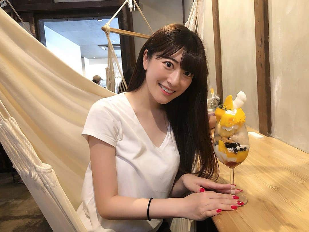 小泉里奈さんのインスタグラム写真 - (小泉里奈Instagram)「photo by 弟。 #hammockcafeamaca #parfait #富山カフェ」8月19日 21時59分 - koizumi_rina