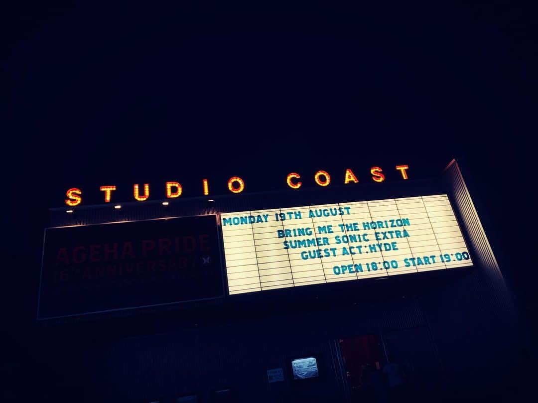 LiSAさんのインスタグラム写真 - (LiSAInstagram)「#bringmethehorizon #HYDE さん  #studiocoast #JAPAN」8月19日 22時47分 - xlisa_olivex