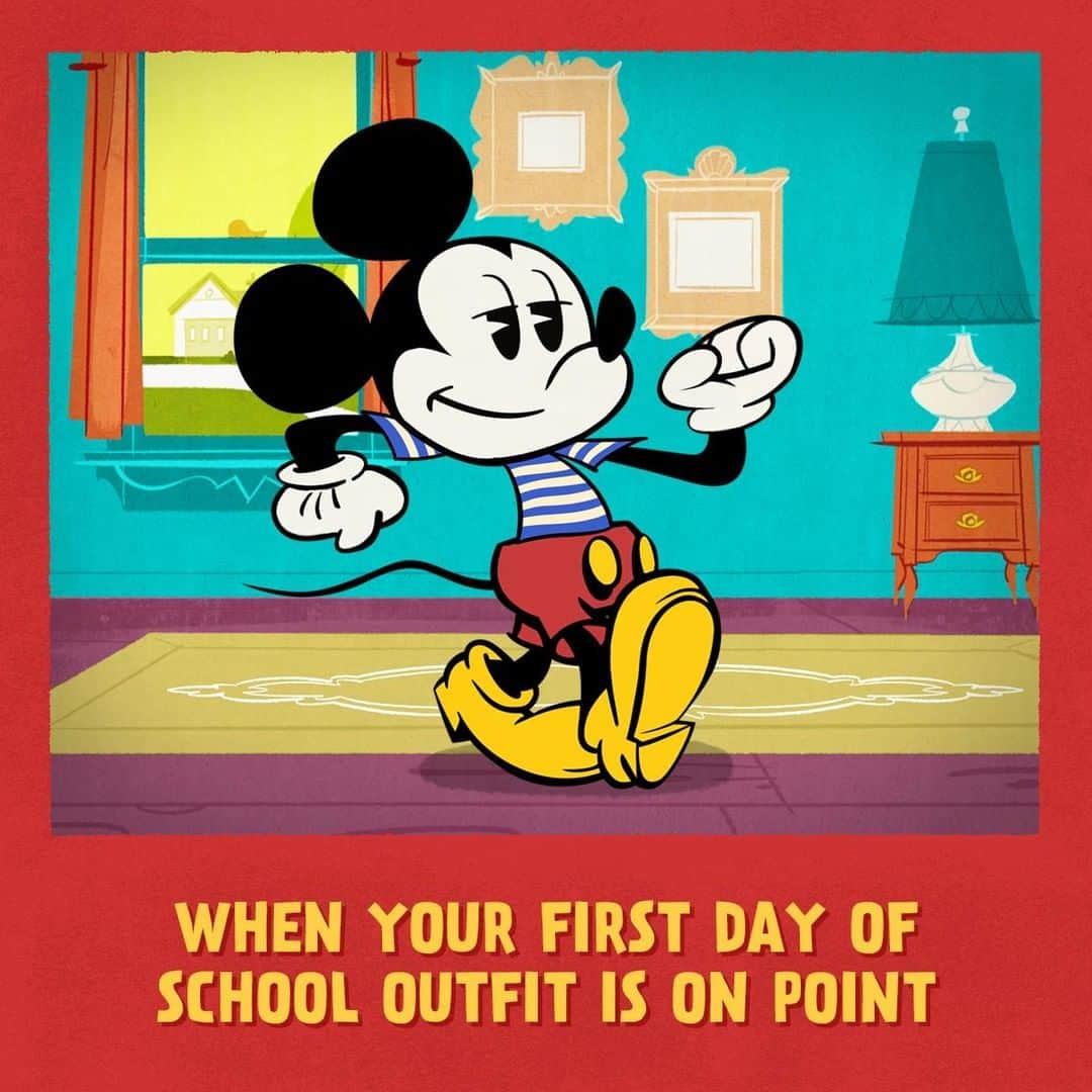 ミッキーマウスさんのインスタグラム写真 - (ミッキーマウスInstagram)「Strutting in on the #FirstDayOfSchool like 💁‍♂️...」8月19日 23時00分 - mickeymouse