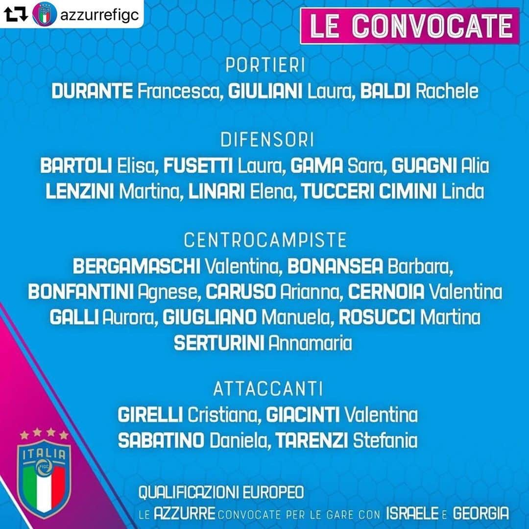 サッカーイタリア代表のインスタグラム