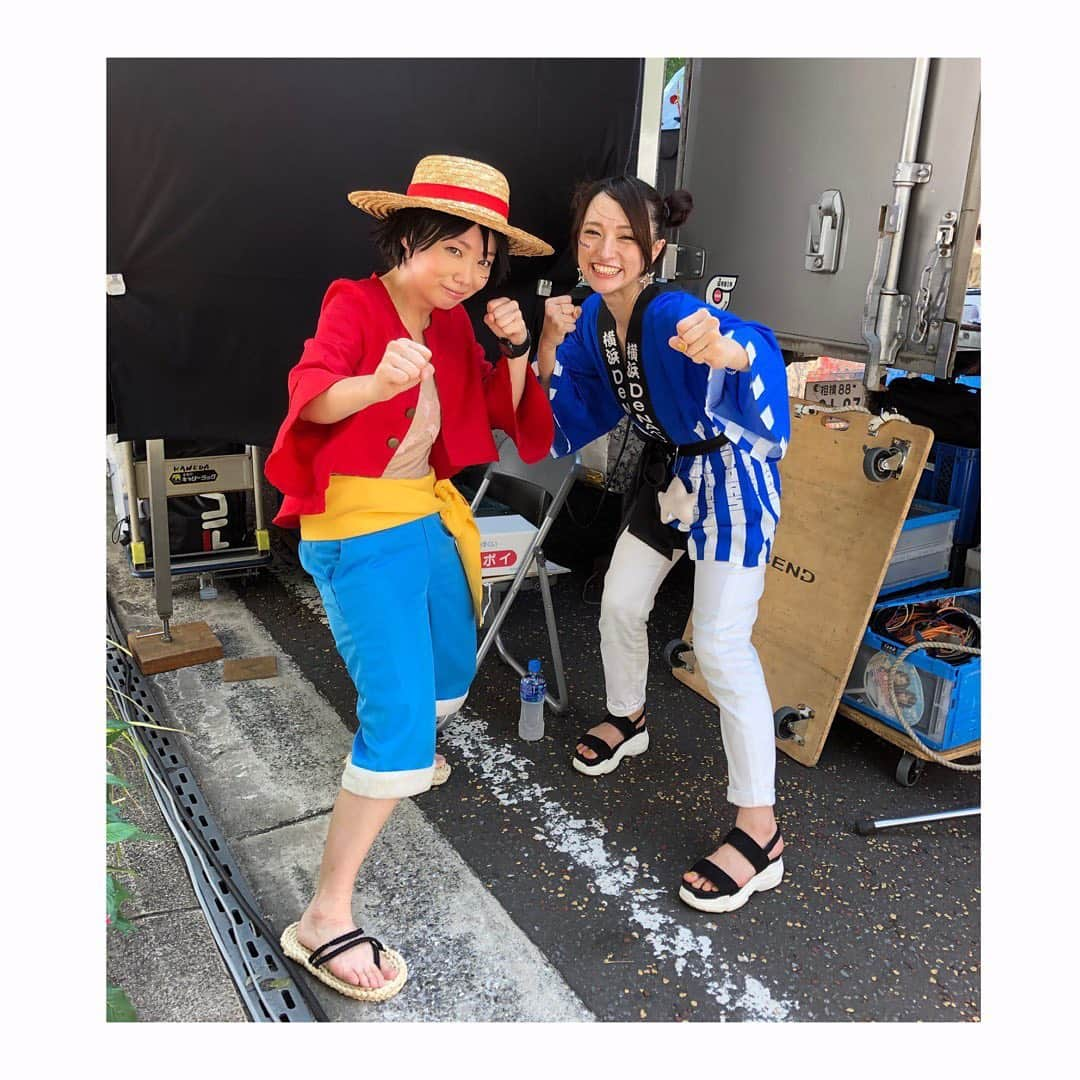 杜野まこさんのインスタグラム写真 - (杜野まこInstagram)「#baystars #横浜denaベイスターズ #勝祭2019  #victorystreet @baystars_official  MC☆ #アホマイルド坂本 さん　#杜野まこ ゲスト☆ #DJダイノジ　#平川美香 さん #椿鬼奴 さん #馬鹿よ貴方は #ルフィー #石川ことみ #ぺこぱ #スベリーマーキュリー #フルーツおじさんとっしー  日本大通りが 横浜とベイスターズと笑いと音楽とグルメで大盛り上がり‼️ 試合にも勝てて最高に楽しかった〜〜😆🙌」8月20日 1時04分 - makomorino