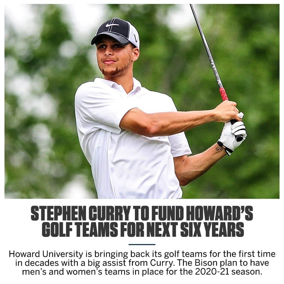 スポーツセンターさんのインスタグラム写真 - (スポーツセンターInstagram)「Steph is bringing golf back to Howard ⛳️」8月20日 2時34分 - sportscenter