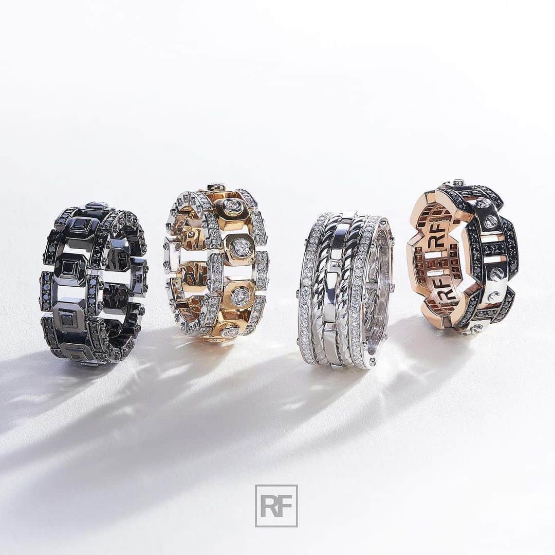 STYLE4GUYSのインスタグラム：「Kick-Ass Men’s Gold Wedding Bands with Diamonds by @rockfordcollection🔥 _ Tag someone who would love this. Shop at www.rockfordcollection.com Handcrafted in New York. Free International Shipping.」
