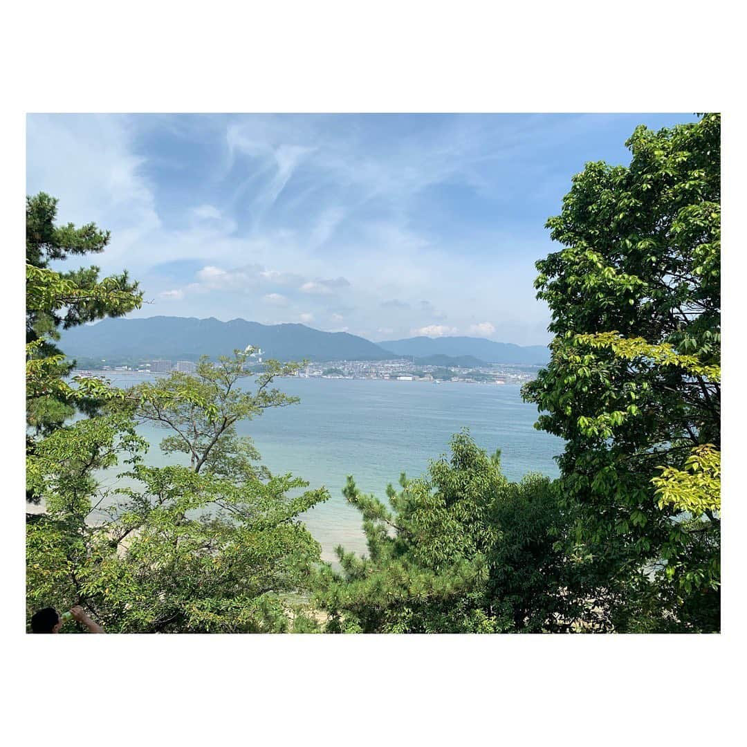 小菅晴香さんのインスタグラム写真 - (小菅晴香Instagram)「・﻿ 広島旅行⑥🕊﻿ ﻿ 宮島での私的No.1絶景ポイント🏆🌿﻿ ﻿ 少し高い場所にある豊国神社は、﻿ その歴史感じる重厚感の一方で﻿ ゆるりと心穏やかになる懐かしさもあり、﻿ 時間を忘れてのんびりしたいところ🏯﻿ ﻿ 吹き抜ける柔らかい風が気持ちよく、﻿ 豊国神社から眺める瀬戸内海は最高です🥰﻿ ﻿ ﻿ ﻿ ﻿ #広島旅行 #広島 #宮島 #豊国神社 #小菅晴香 #フリーアナウンサー #セントフォース」8月20日 6時51分 - haruka.kosuge