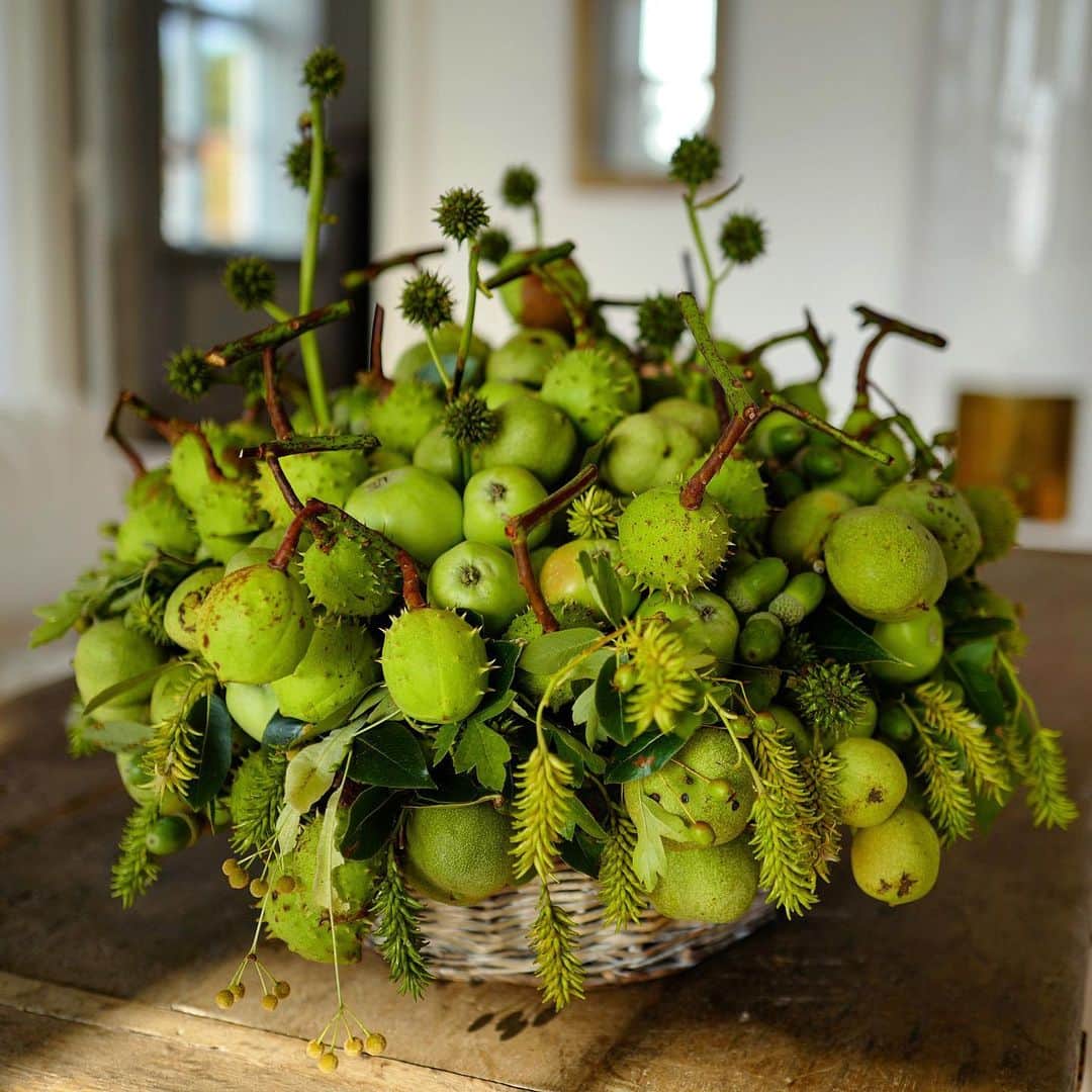 ニコライ・バーグマン・フラワーズ＆デザインさんのインスタグラム写真 - (ニコライ・バーグマン・フラワーズ＆デザインInstagram)「Only from the garden 💚🌳🌿#Denmark #nature #apples #chestnuts #green #nicolaibergmann #nicolaibergmanndenmark #nicolaibergmannflowersanddesign」8月20日 7時25分 - nicolaibergmann