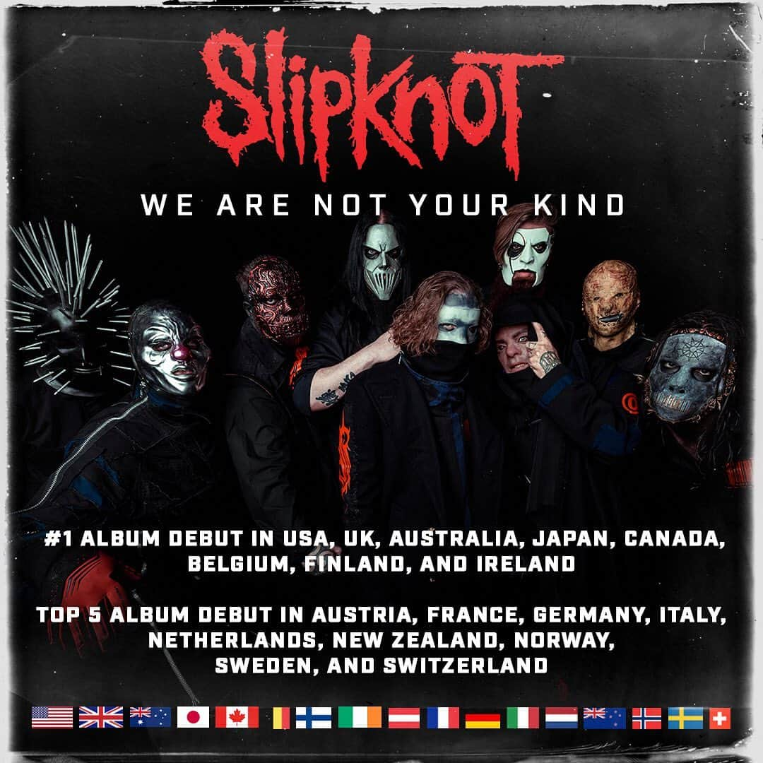 Slipknotさんのインスタグラム写真 - (SlipknotInstagram)「To all the Maggots across the world: THANK YOU. #WeAreNotYourKind」8月20日 7時46分 - slipknot