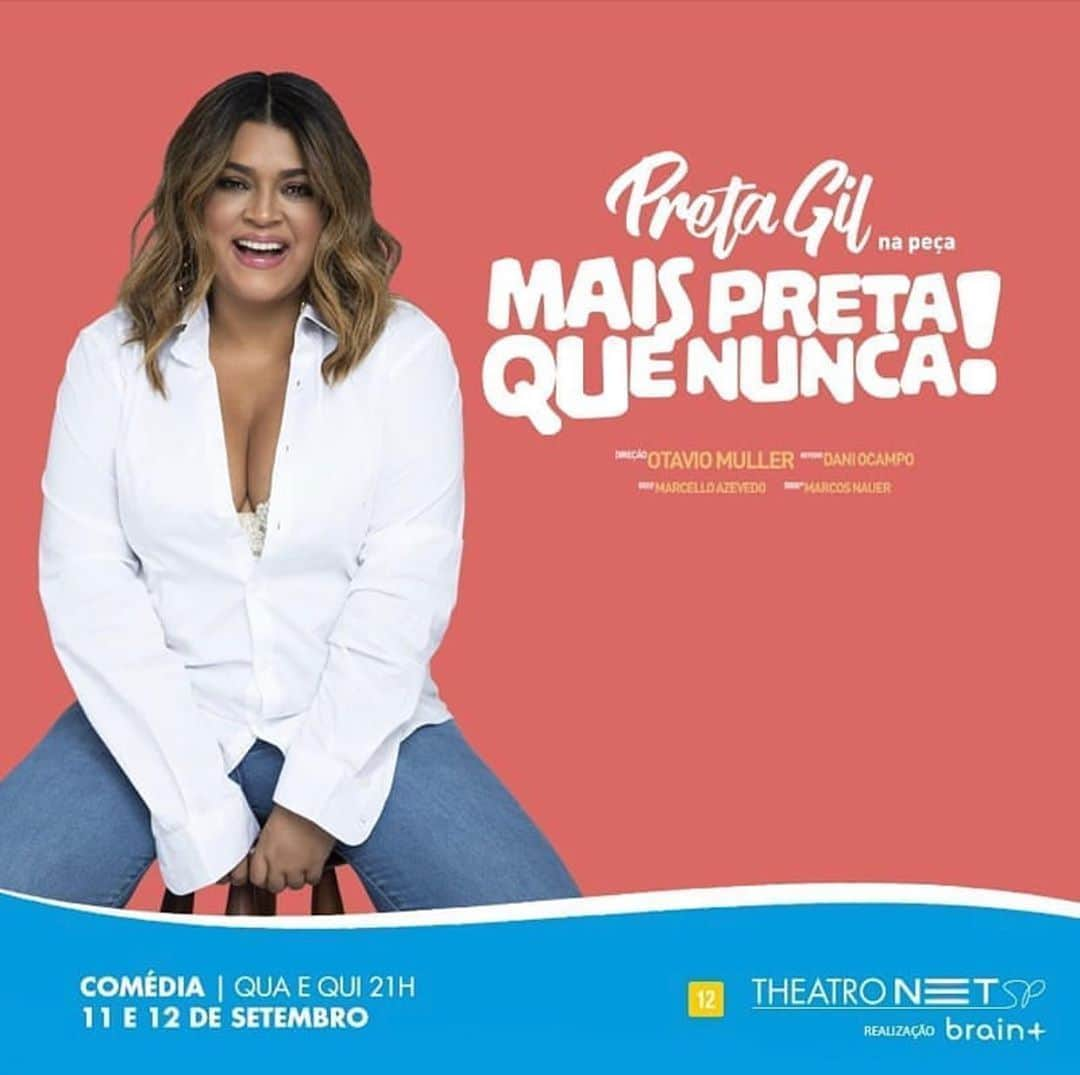 Preta Gilさんのインスタグラム写真 - (Preta GilInstagram)「Quem aqui vai me assistir em São Paulo? ❤ #repost @maispretaquenunca Alô São Paulo!!!! Estamos chegando nos dias 11 e 12/09 no @theatronetsp! O link para compra de ingresso está na bio. Esperamos vocês!!! #maispqn」8月20日 8時02分 - pretagil