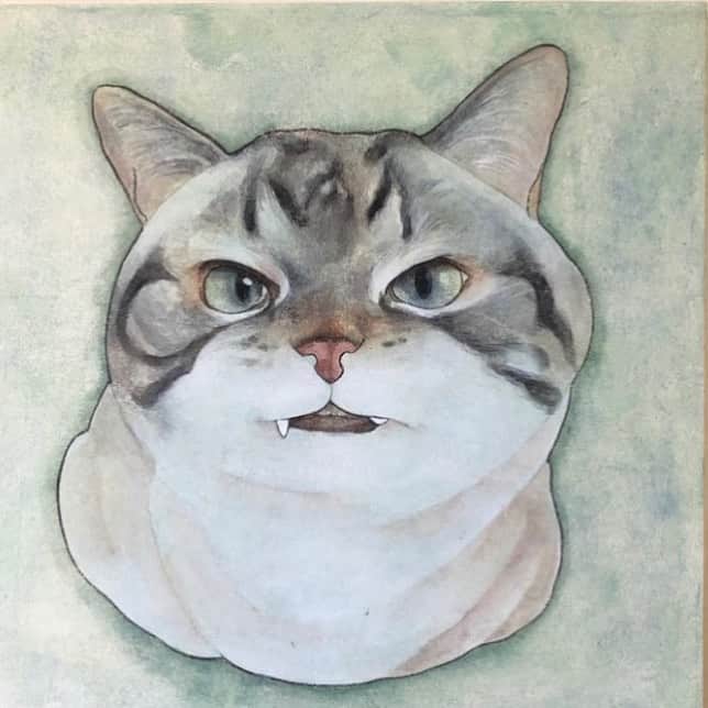 Lokiさんのインスタグラム写真 - (LokiInstagram)「Another piece of Loki art by @_42studio_ 💝💝 #art #loki #cats #cat #catstagram #catsagram #kitty #kittycat #kitties #meow #instacat #instacats」8月20日 8時06分 - loki_kitteh