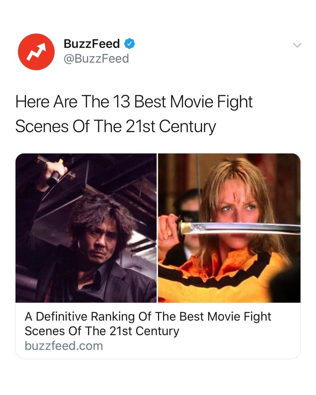 BuzzFeedさんのインスタグラム写真 - (BuzzFeedInstagram)「What's your favorite movie fight scene? Did we miss yours? Let us know 💥 Link in bio 👀」8月20日 9時00分 - buzzfeed