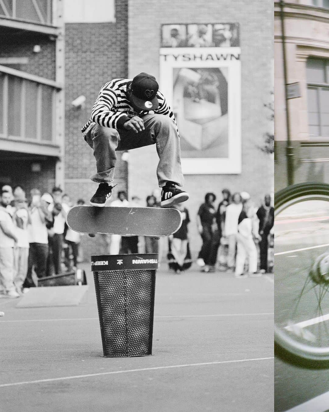 adidas Skateboardingのインスタグラム：「NYC to London /// Tyshawn Jones crosses the Atlantic to attend the “Keep LDN Clean” event this past weekend. • #KeepLDNClean #TYSHAWN • • Highest halfcab flips in the biz? • Never not rolling • Too many reasons to smile • @blondey with that signature wrap • Queued up for the trash bin • It’s not a party without @noravexplora • @enwhytj with that new TYSHAWN colorway • Val, Chewy and Benny • Much respect all around • #adidasSkateboarding 📸 @andrewjamespeters」