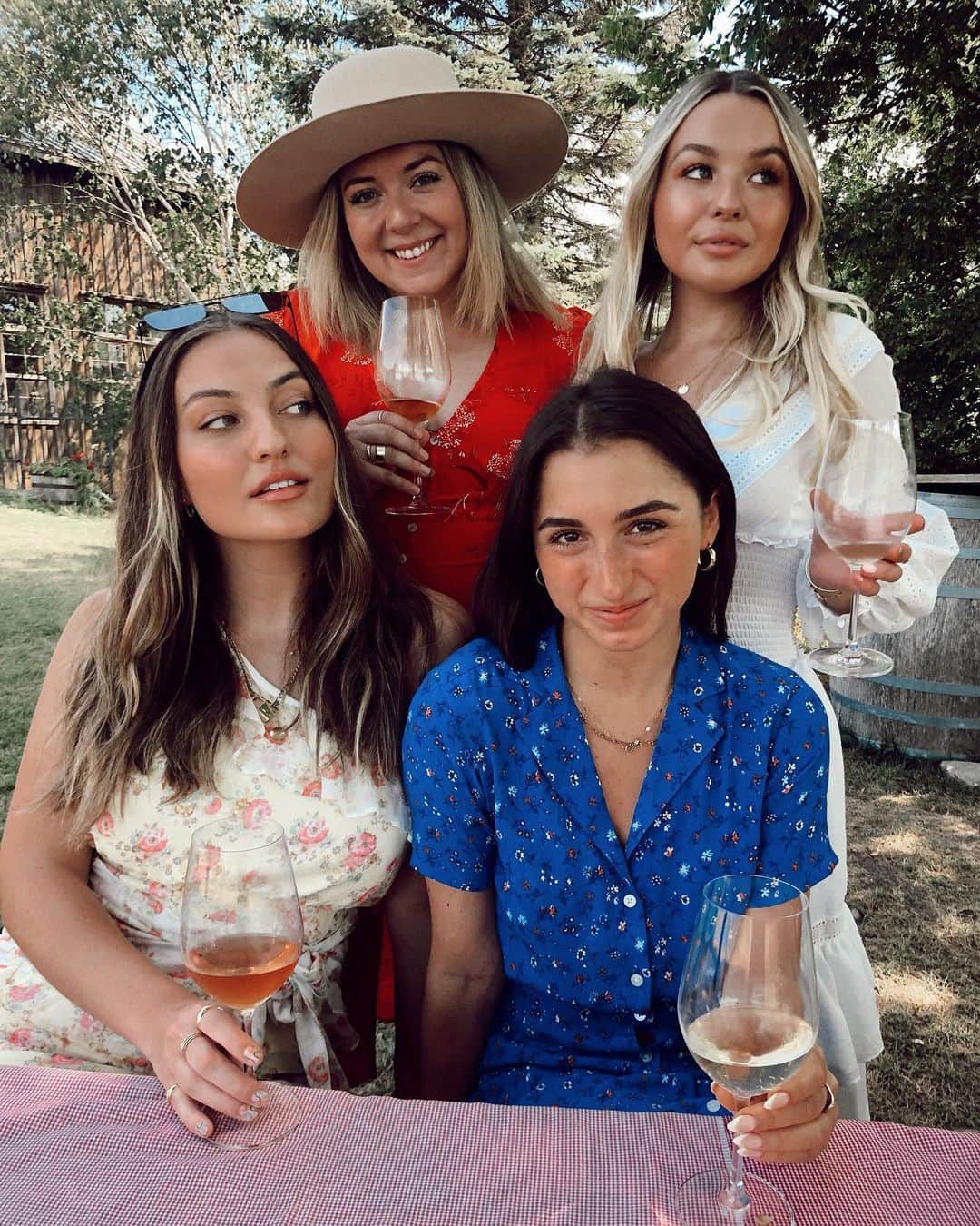 トーリ・ウェブスターのインスタグラム：「I’ll be drinking wine with with these ladies until the end of time ♥️ had the perfect girls getaway this weekend filled with SO many laughs 💖🌈 thank you @merrillhouse1878 & @jordanpaulmartin for making our stay in Prince Edward County one we will never forget! The food, and drinks at this boutique hotel are unbeatable 🥂till the next #girls weekend 🍾😝 tag ur girl squad below 👇🏻」