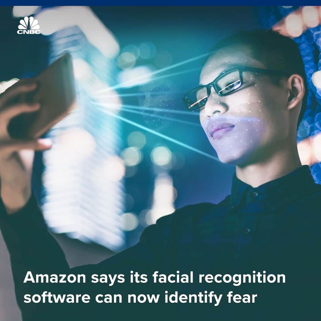 CNBCさんのインスタグラム写真 - (CNBCInstagram)「Don’t be scared… Amazon can sense fear. 😱⁠ ⁠ The tech giant recently revealed updates to its controversial facial recognition software, Rekognition, which is one of many AWS cloud services available for developers.⁠ ⁠ The company said it has improved the accuracy of Rekognition’s ability to detect emotions like “Happy,” “Sad,” and “Angry.”⁠ ⁠ But it also unveiled a new emotion it can now detect: Fear.⁠ ⁠ To learn how Amazon can sense your emotions, visit the link in bio.」8月20日 10時55分 - cnbc