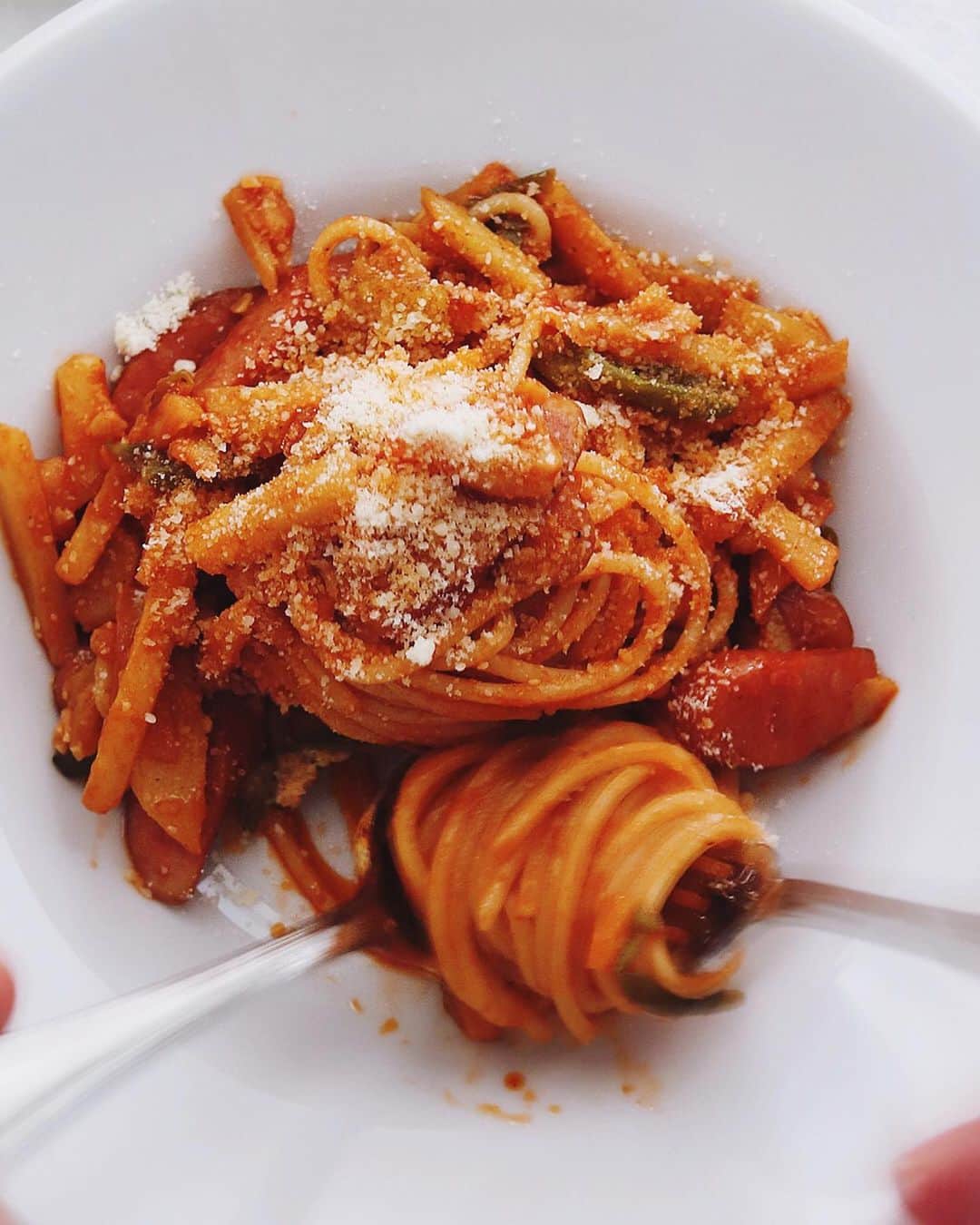 樋口正樹さんのインスタグラム写真 - (樋口正樹Instagram)「Spaghetti 🍝 . お昼にナポリタン、 ジャガイモ入りも なかなかイケます。 . . #ナポリタン # #スパゲッティ #パスタ部 #バリラ #spaghetti #pastalover #lovepasta #🍝」8月20日 12時26分 - higuccini