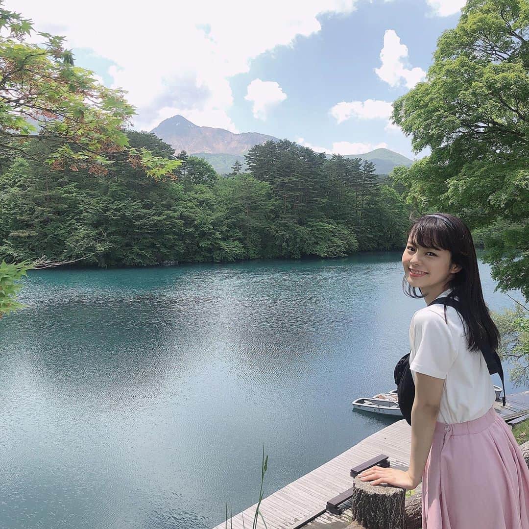 のインスタグラム：「* 家族で福島の五色沼に 行ってきたときの👨‍👩‍👧！ #福島 #五色沼 #過去pic」