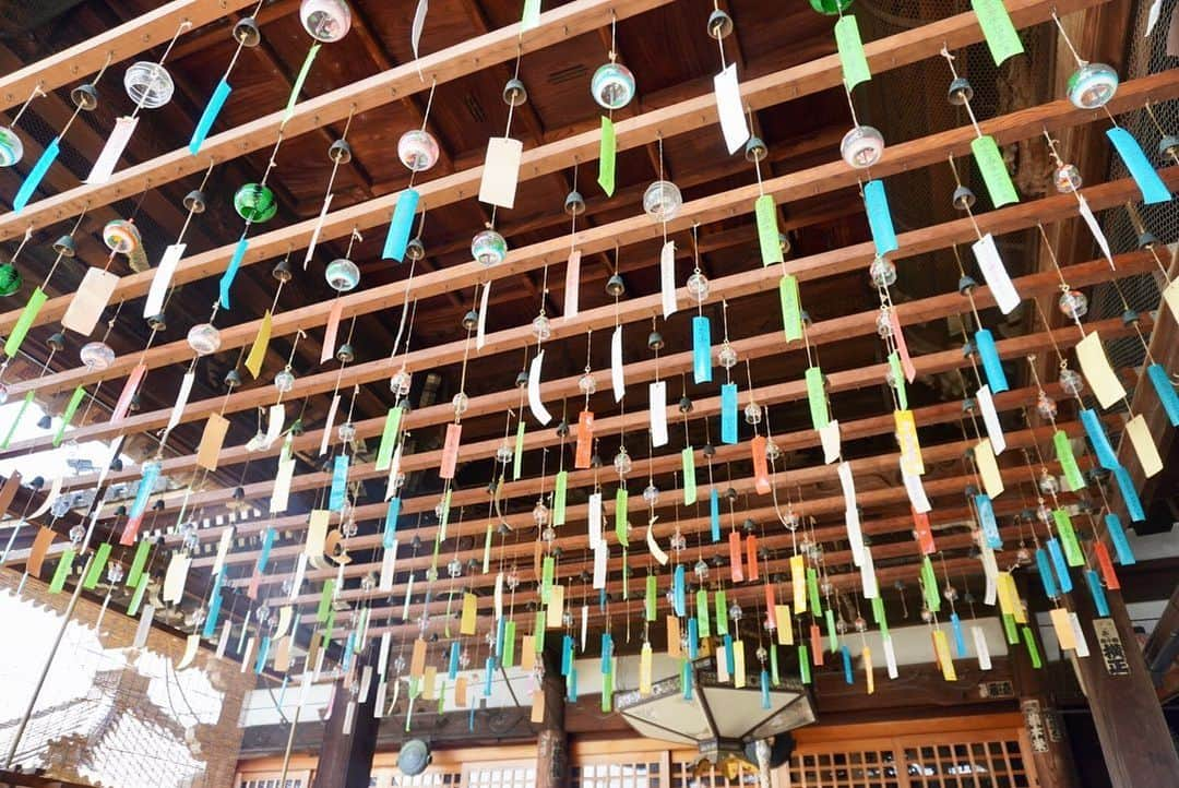 小嶋晶子さんのインスタグラム写真 - (小嶋晶子Instagram)「At Ofusa Kannon Temple which is famous for wind chimes.🎐 #おふさ観音 #風鈴祭り #奈良 #日本 #🇯🇵 #ofusakannon #ofusakannontemple #furin #windbell #windchimes #🎐 #nara #japan」8月20日 16時44分 - kojimamajiko