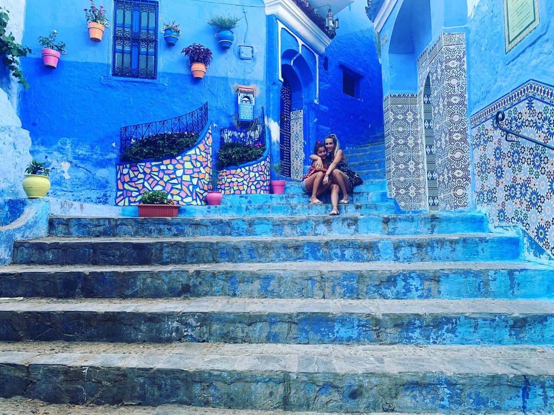 ソフィア・バルビのインスタグラム：「Marruecos te amé ❤️❤️ #chefchaouen」