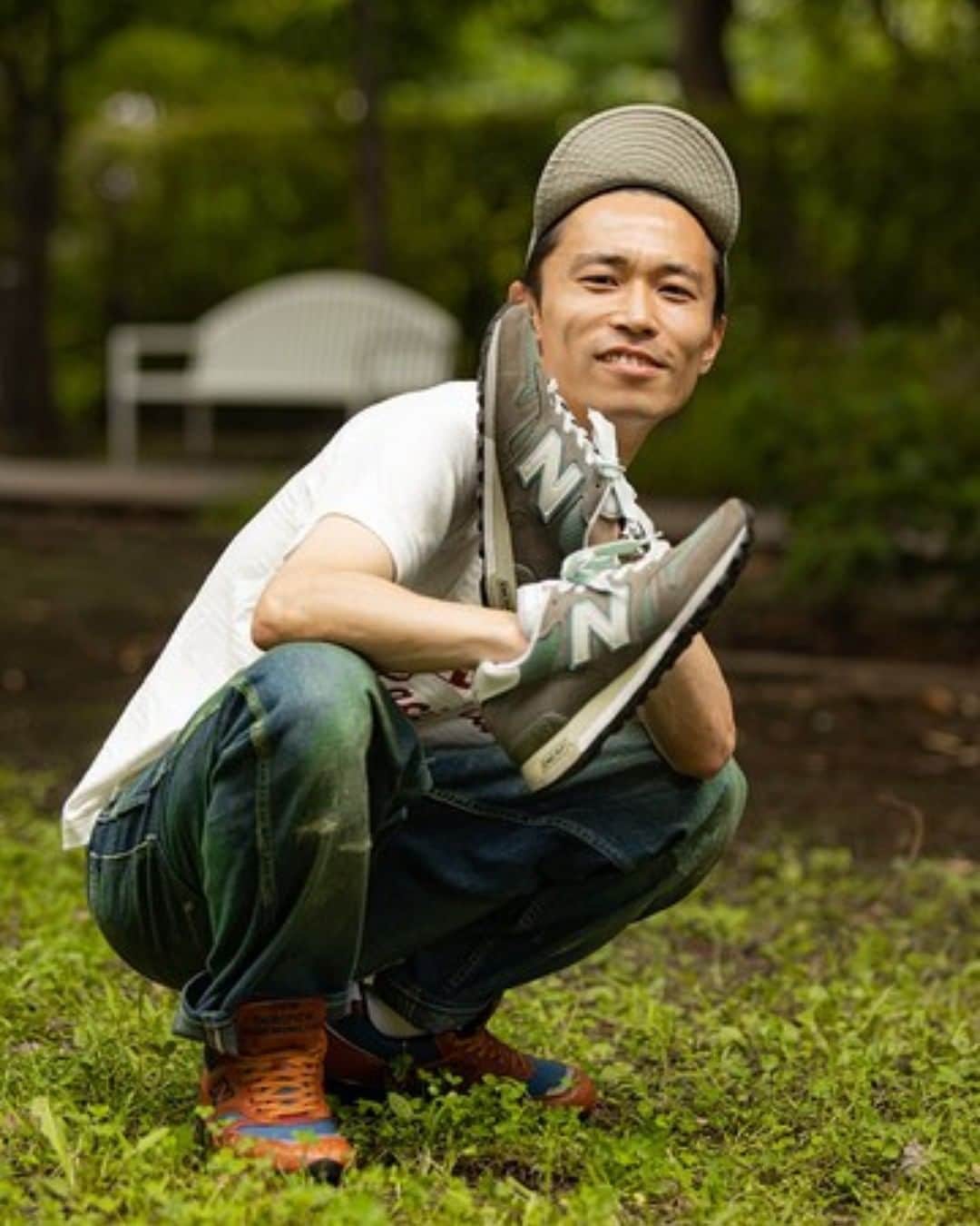 GQ JAPANさんのインスタグラム写真 - (GQ JAPANInstagram)「「スニーカーもお笑いも、なるべく自然体でいたいというのが僕の理想ですね」 ﻿ ﻿ 📡ウェブ連載中「芸人のスニーカー自慢リレー」第8回目はカミナリの石田たくみさんです。元チャプター店員、石田さんの「わたしの1足」は「New Balance MH1500TN」👟 ﻿ ﻿ #sneaker #スニーカー芸人 #nike #newbalance #カミナリ # 石田たくみ @kaminaritakumi ﻿ Photo: Genta Tsukamoto @g_zooo1」8月20日 18時00分 - gqjapan