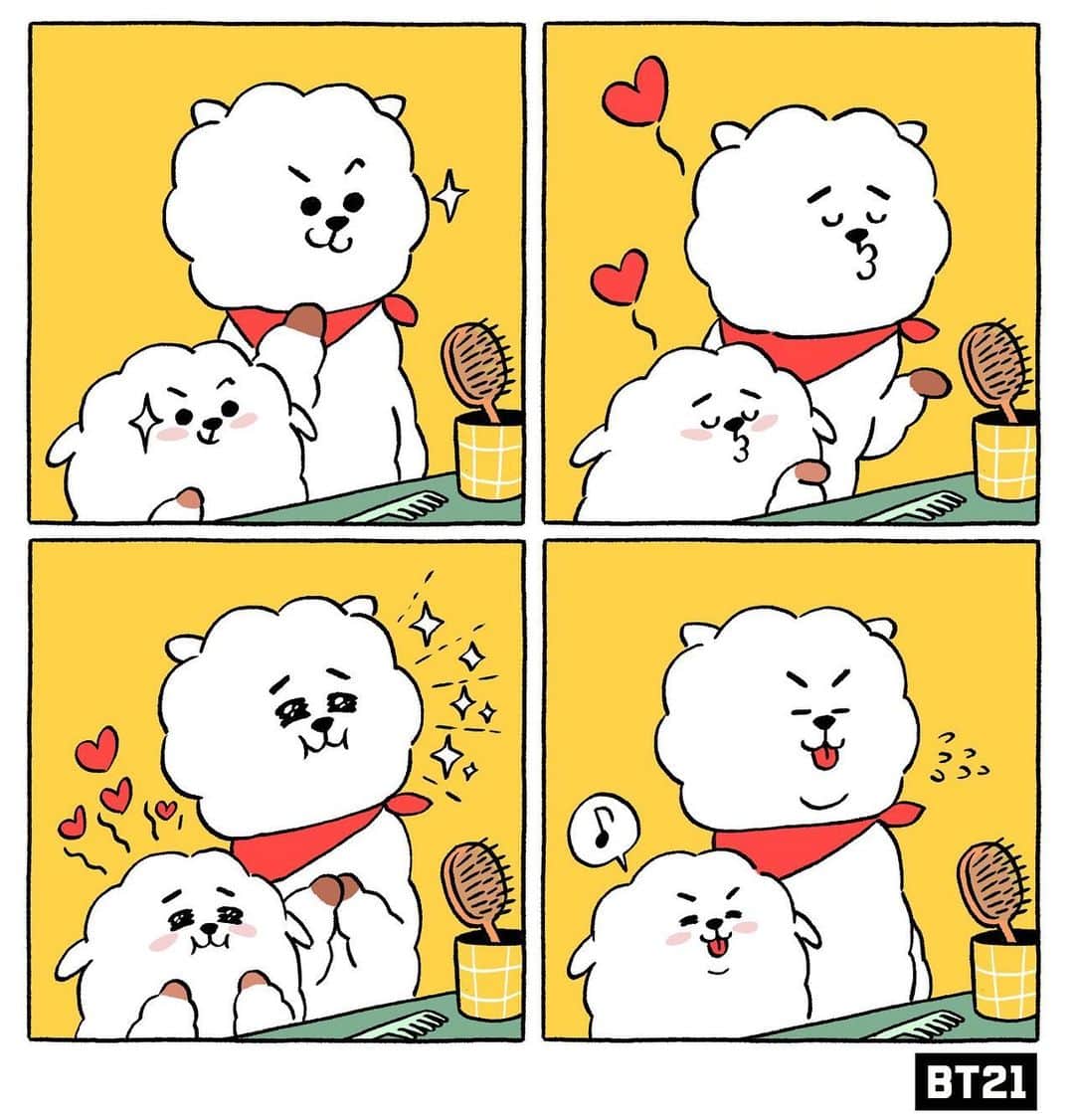 BT21 Stars of tomorrow, UNIVERSTAR!さんのインスタグラム写真 - (BT21 Stars of tomorrow, UNIVERSTAR!Instagram)「Two peas in a pod 😶😶 #CopyAndPaste #Before #GoingOut #Sibling #ChildhoodMemories #RJ #RK #BT21」8月20日 18時00分 - bt21_official