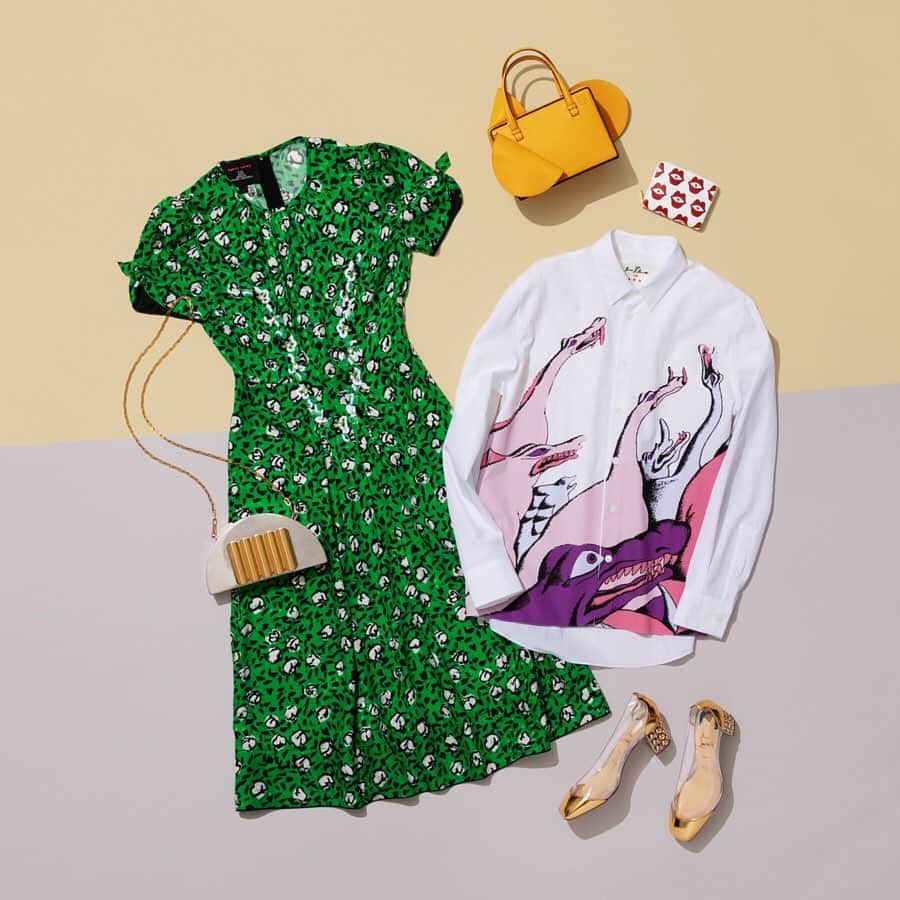 Fashion Headlineのインスタグラム：「【FASHION】 装うアート🧚‍♀️ 思わず目を奪われたアーティーなアイテム!  続きは @fashionheadlinejpn にて✒︎ photography #KazukiSato styling Mai Sakai ( @mp_maipu )  #art #fashion #bag #dress #loewe #celine #bottegaveneta #marcjacobs #marni #christianlouboutin #redsoleshoes #ロエベ #セリーヌ #ボッテガヴェネタ #マークジェイコブス #マル二 #クリスチャンルブタン #アート #ファッション」
