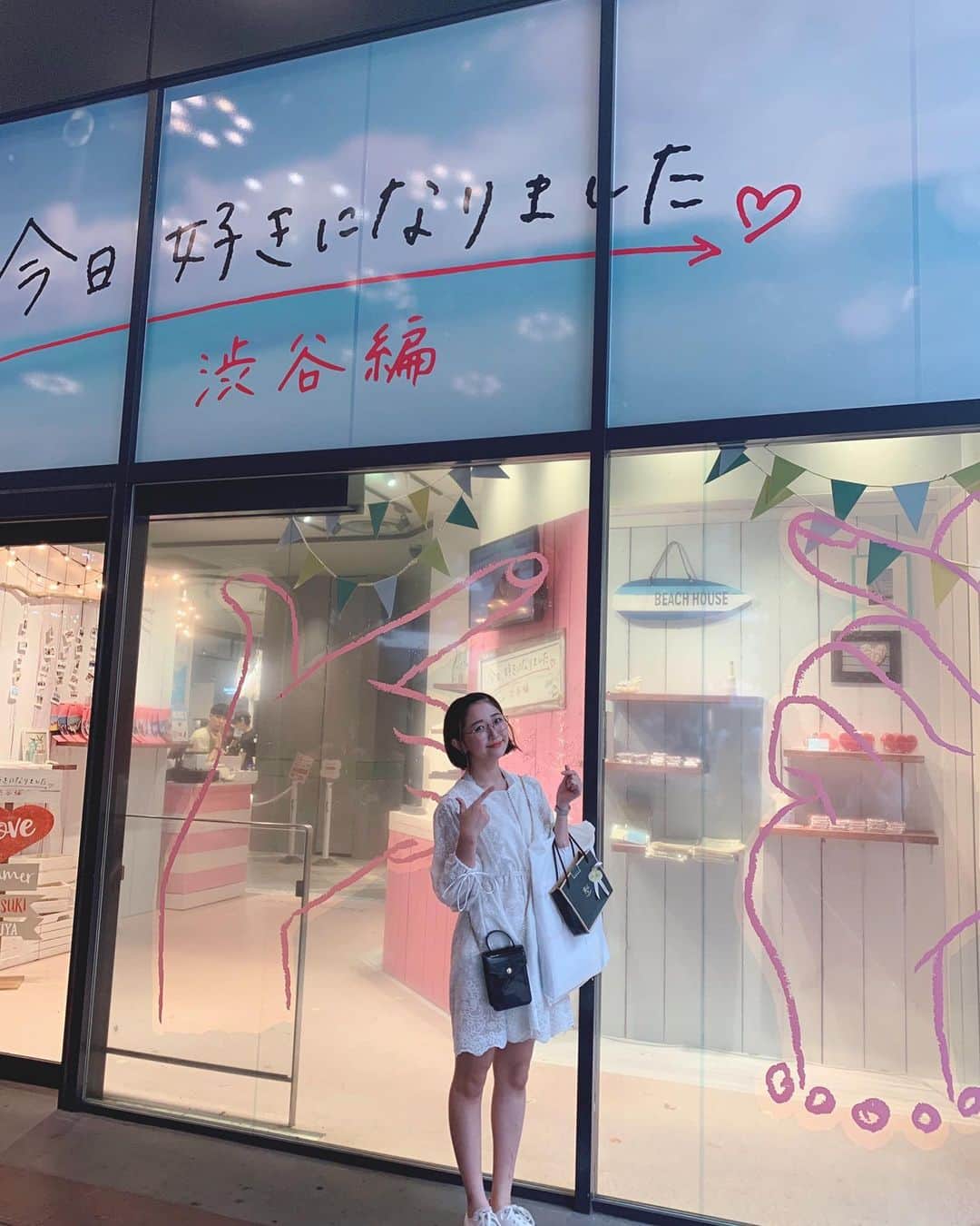 平井はんなのインスタグラム：「. #今日好き 渋谷編 おじゃましてきました💘 まだまだやっているのでみなさんもぜひ! . #いいね」