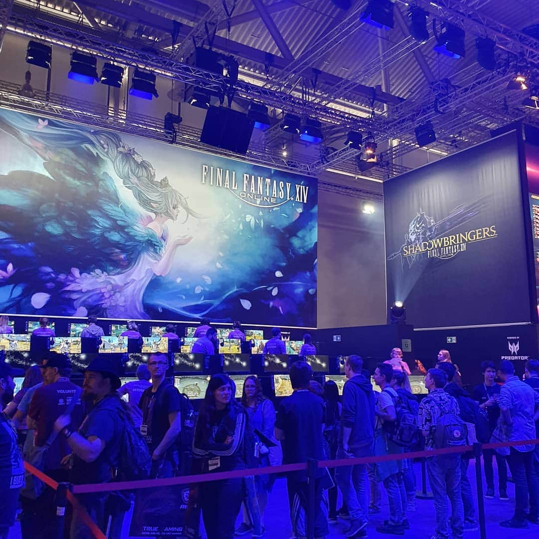 FINAL FANTASY XIVさんのインスタグラム写真 - (FINAL FANTASY XIVInstagram)「Here we go! #gamescom2019 has started and #ffxiv is waiting for you!」8月20日 20時05分 - ffxiv