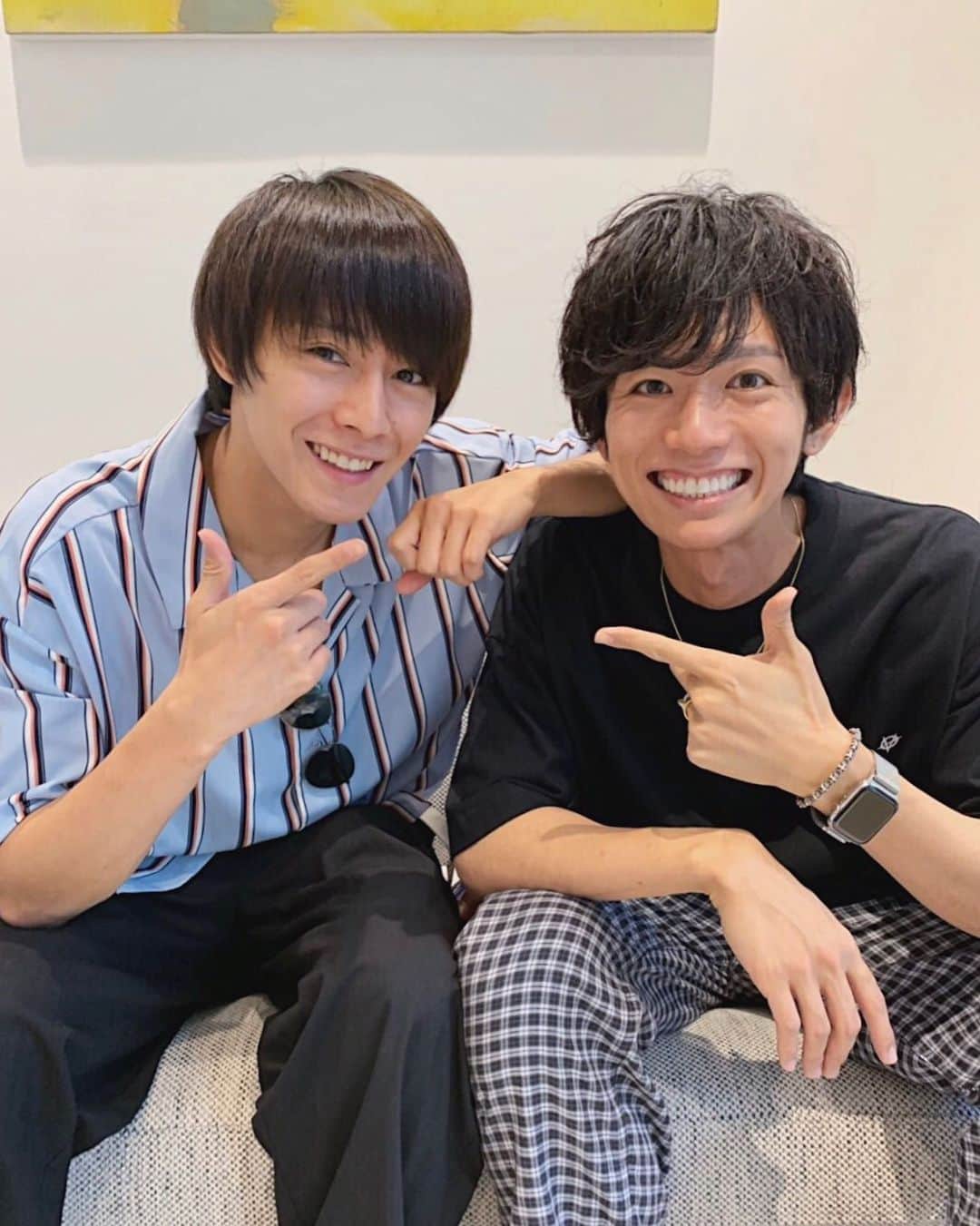 片山良平のインスタグラム：「いつもさわやか😋😋😋 #猪野広樹 #イケメン #メンズカット #newhair  #loness」