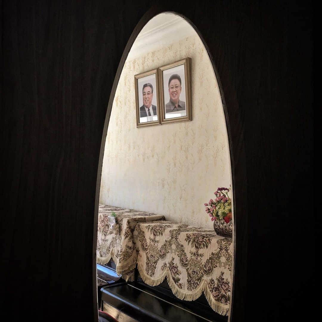 thephotosocietyさんのインスタグラム写真 - (thephotosocietyInstagram)「Photo by David Guttenfelder @dguttenfelder |  Portraits of the late leaders of North Korea, Kim Il Sung and Kim Jong Il, hang above frilly cloth covered pianos at Pyongyang Kyongsang Kindergarten. Across the country, images, pins, mosaics, and monuments of the two late leaders, who died in 1994 and 2011, are ubiquitous.  Please follow me, @dguttenfelder, for an inside look at North Korea, where I have been traveling and photographing for the past 19 years.」8月20日 20時45分 - thephotosociety