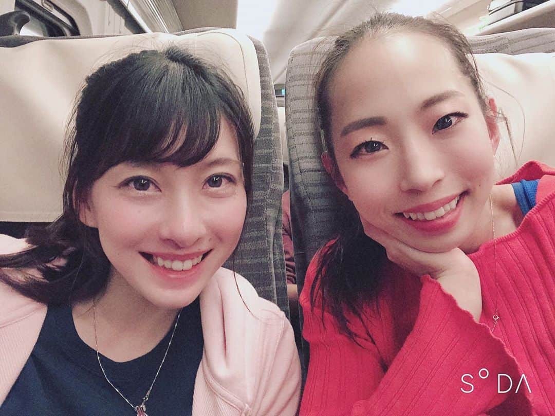 大田理裟のインスタグラム：「あきよちゃーん🥺❤️💜🧡 オリンピック内定おめでとう㊗️✨ 本当に自分の事のように嬉しいなぁ。  @noguchi_akiyo  写真はちょっと前に盛岡行ったときの💕 #東京オリンピック #おめでとう」