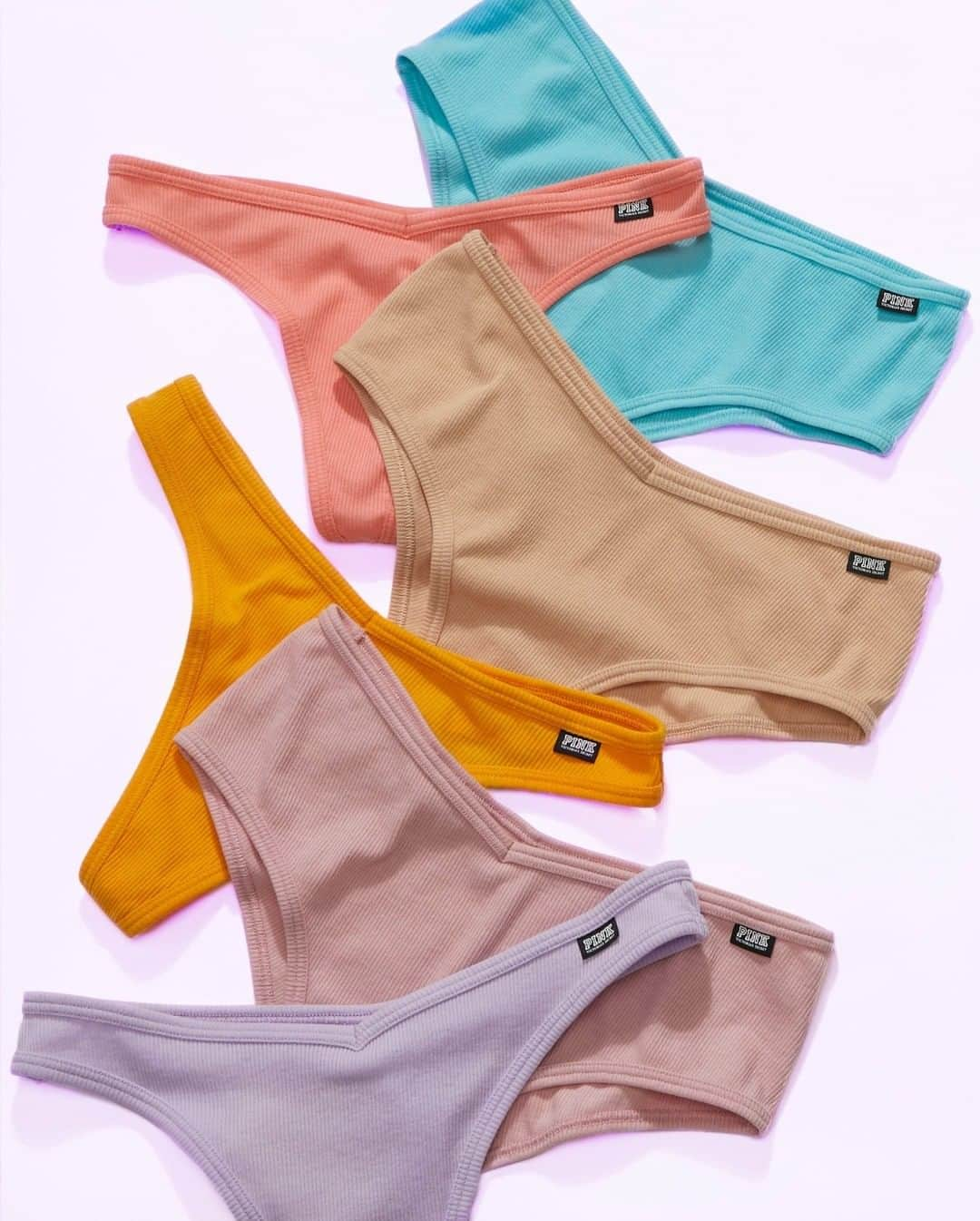 Victoria's Secret PINKさんのインスタグラム写真 - (Victoria's Secret PINKInstagram)「We need every color! We need every style! No wonder these Cotton Rib Panties are Campus Rep faves! 😍😍😍」8月20日 22時01分 - vspink