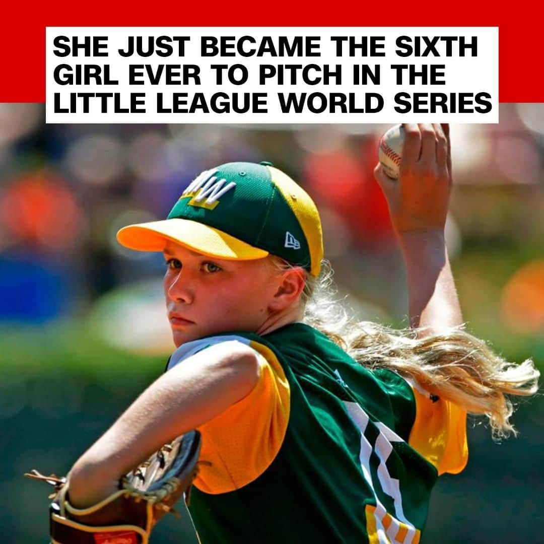 CNNさんのインスタグラム写真 - (CNNInstagram)「Maddy Freking's team may have been eliminated from the Little League Baseball World Series, but her star turn as pitcher will go down in history ⚾ On Sunday, 12-year-old Maddy ditched her usual position playing second base to take the pitcher's mound as her team, Minnesota's Coon Rapids-Andover, faced off against Virginia's Loudoun South—the first time a girl pitched in the series since 2014. Maddy is only the 19th girl to play in the series in its 72-year history, and the sixth girl to pitch. “It’s an honor,” Maddy told ESPN. “I also think it’s really cool to be, out of however many boys, the 19th girl to be here.” (📸: Gene J. Pkuskar/AP)」8月21日 8時30分 - cnn