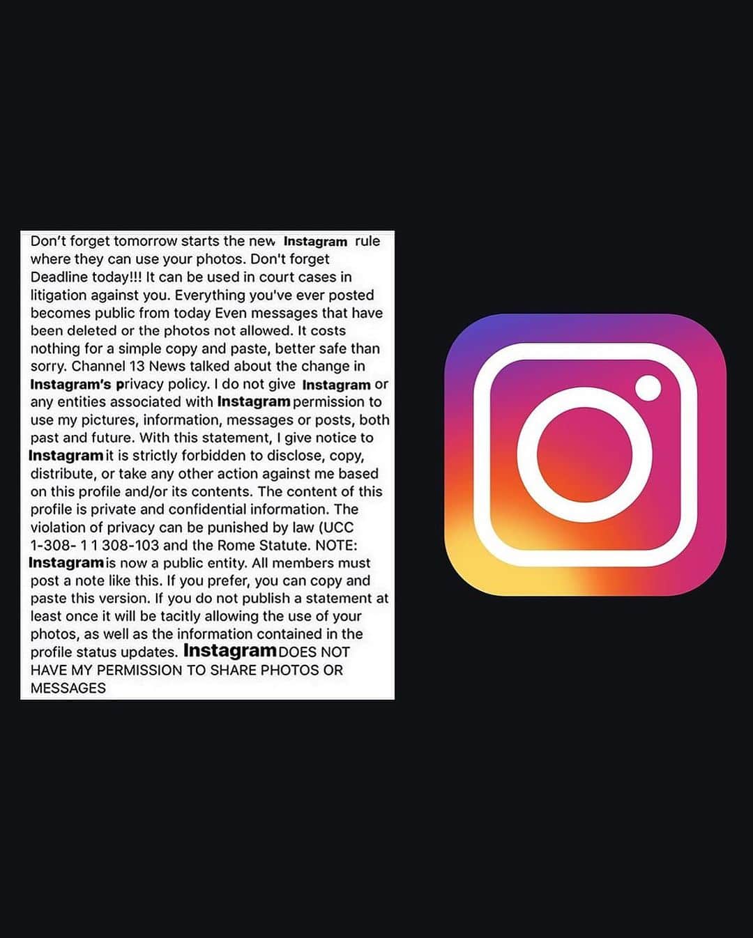 Just Jaredさんのインスタグラム写真 - (Just JaredInstagram)「Lots of celebs were duped by this fake viral post. Tap this pic at the link in bio to read Instagram’s response to the hoax, plus see some of the posts from celebs. #Instagram」8月21日 8時28分 - justjared